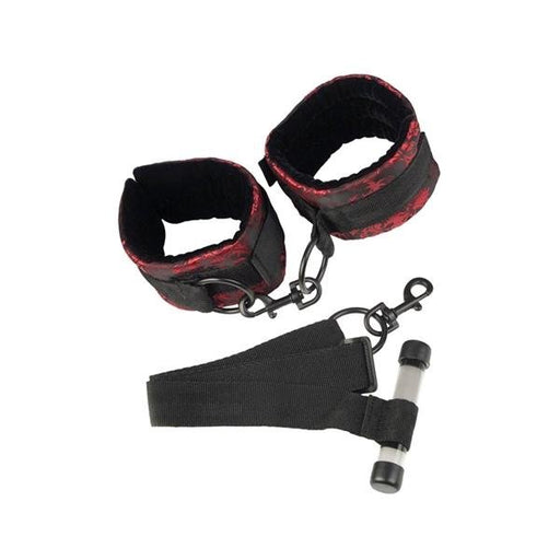 Scandal Over The Door Cuffs Black/Red | SexToy.com