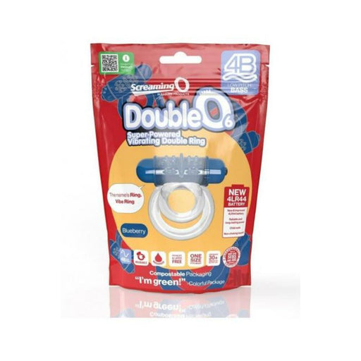Screaming O 4b Doubleo 6 Vibrating Double Cockring Blueberry | SexToy.com