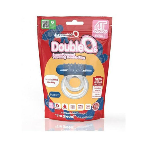 Screaming O 4t Doubleo 6 Vibrating Double Cockring Blueberry | SexToy.com