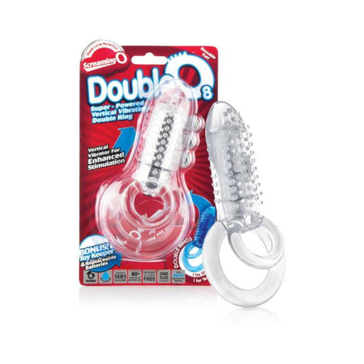 Screaming O Doubleo 8 Vibrating C-ring Clear | SexToy.com
