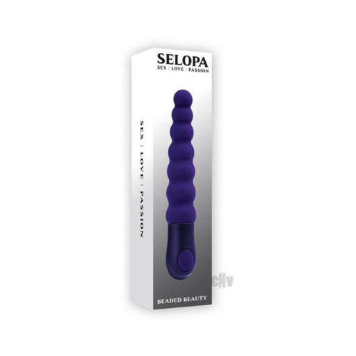Selopa Beaded Beauty Silicone Vibrator Purple - SexToy.com