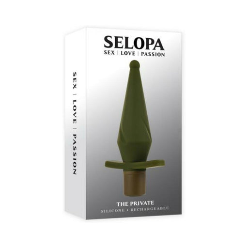 Selopa The Private Rechargeable Butt Plug Silicone Green - SexToy.com