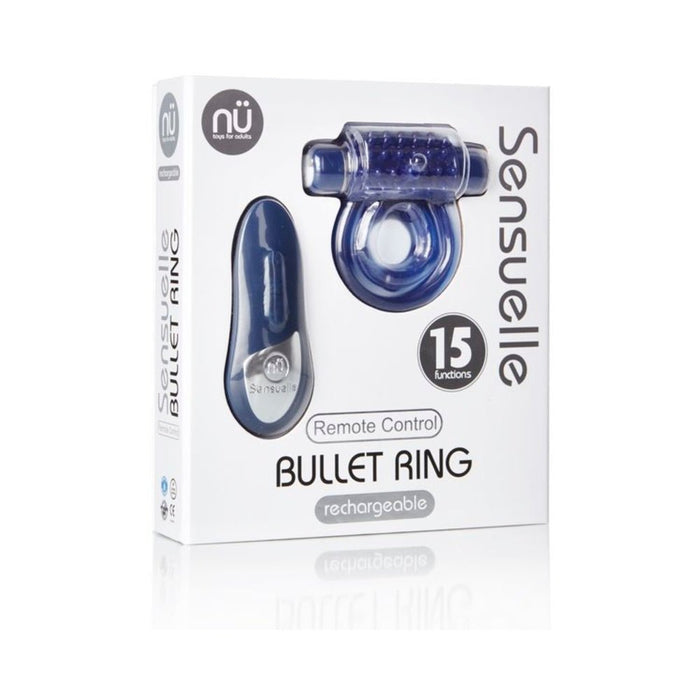 Sensuelle Remote Control Cockring 15 Function Rechargeable Waterproof -blue | SexToy.com