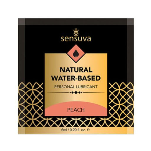 Sensuva Natural Water Based Personal Moisturizer Single Use Packet - 6 Ml Peach - SexToy.com