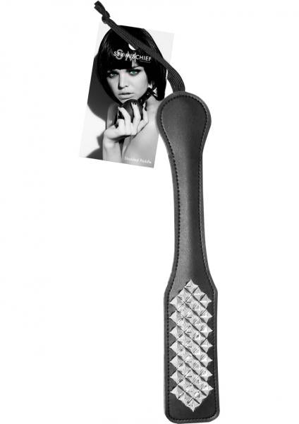 Sex And Mischief Studded Paddle Black | SexToy.com