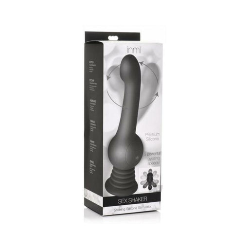 Sex Shaker Silicone Stimulator - Black - SexToy.com