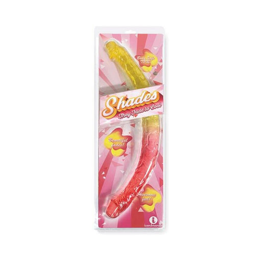 Shades Jelly Tpr Gradient Double Dong - Pink/yellow - SexToy.com