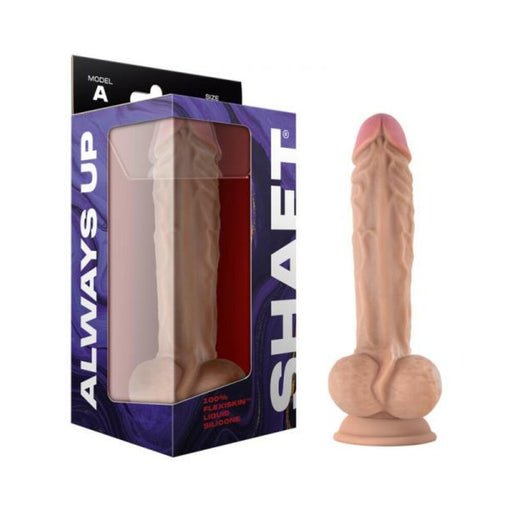 Shaft Model A Liquid Silicone 10.5 In. Dildo With Balls Pine - SexToy.com