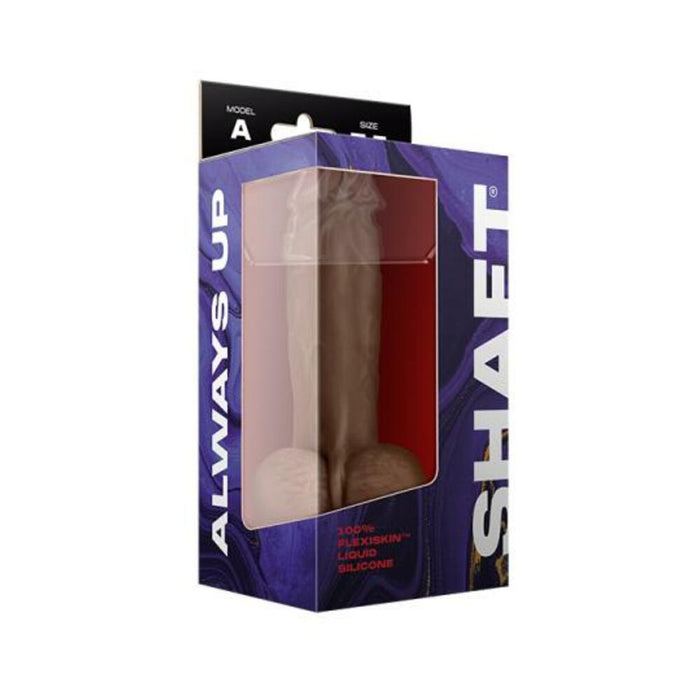 Shaft Model A Liquid Silicone Dong With Balls 7.5 In. Oak | SexToy.com