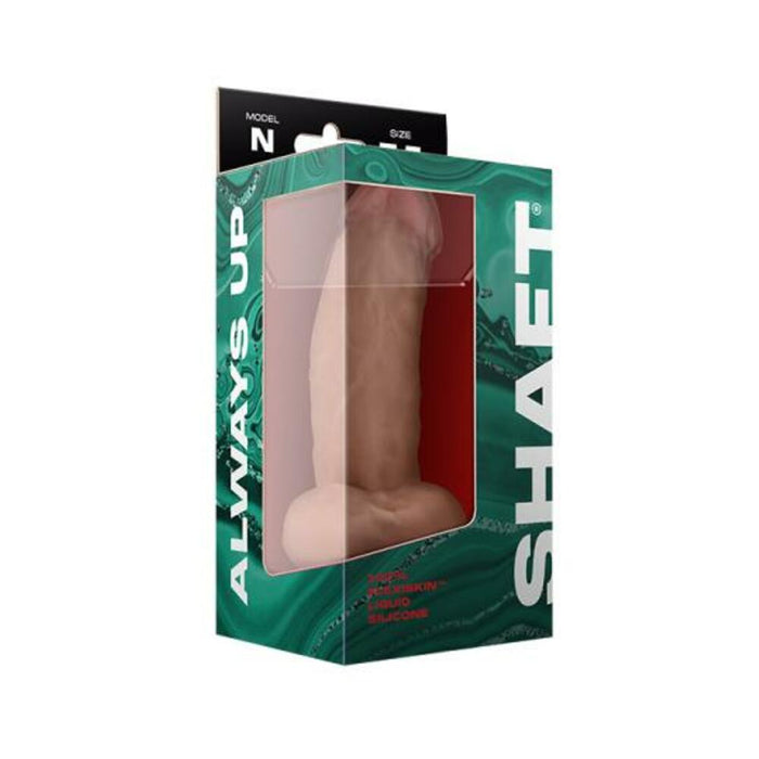 Shaft Model N Liquid Silicone Dong With Balls 7.5 In. Pine | SexToy.com