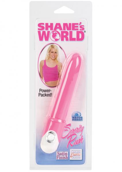 Shanes World Sorority Rush Vibrating Massager Waterproof Pink 4.5 Inches | SexToy.com