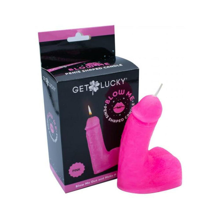 Shibari Get Lucky Blow Me Penis Candle Pink - SexToy.com