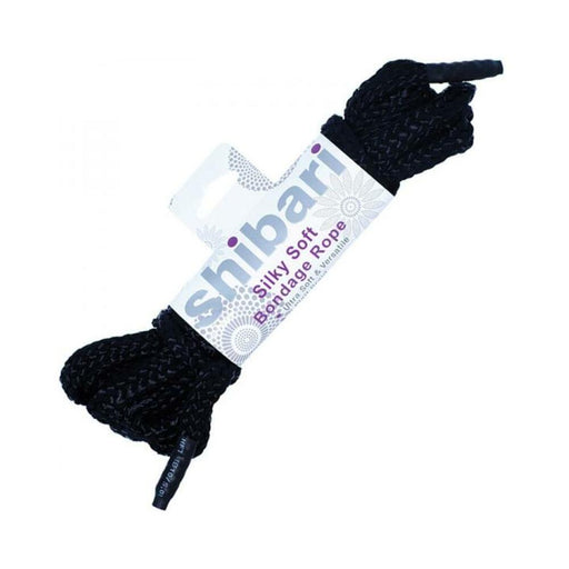 Shibari Silky Soft Bondage Rope 5 Meters - Black | SexToy.com