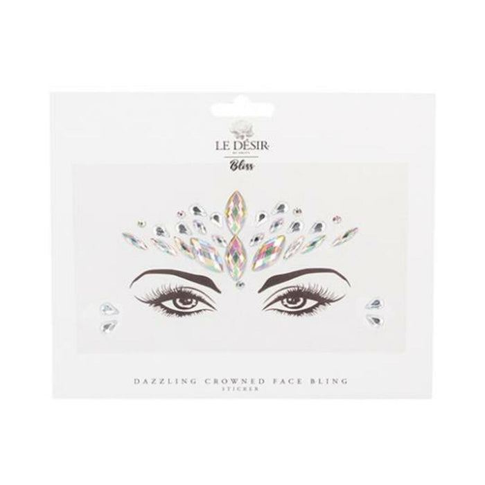 Shots Bliss Dazzling Crowned Face Bling Sticker O/s - SexToy.com