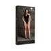 Shots Le Desir Shade Leda Xiii Bodysuit With Crossed Neckline & Off-shoulder Straps Black Queen Size | SexToy.com