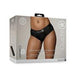 Shots Ouch Vibrating Strap On High-cut Brief - Black M/l - SexToy.com