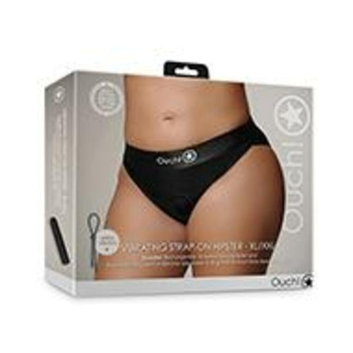 Shots Ouch Vibrating Strap On Hipster - Black Xl/xxl - SexToy.com