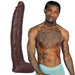 Signature Cocks Damion Dayski Ultraskyn Cock With Removable Vac-u-lock Suction Cup 12in Chocolate - SexToy.com