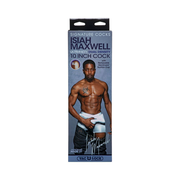 Signature Cocks Isiah Maxwell 10 Inch Ultraskyn Cock With Removable Vac-u-lock Suction Cup Chocolate - SexToy.com
