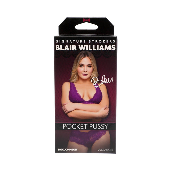 Signature Strokers - Blair Williams - Ultraskyn Pocket Pussy Vanilla - SexToy.com