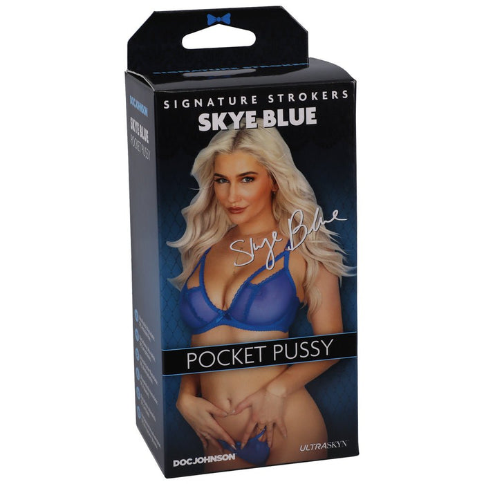 Signature Strokers Skye Blue Ultraskyn Pocket Pussy Beige - SexToy.com