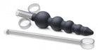 Silicone Graduated Beads Lubricant Launcher Black | SexToy.com