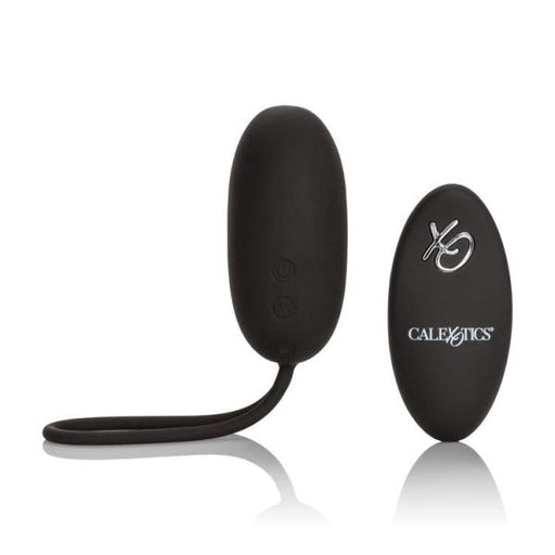 Silicone Remote Rechargeable Egg Vibrator Black | SexToy.com
