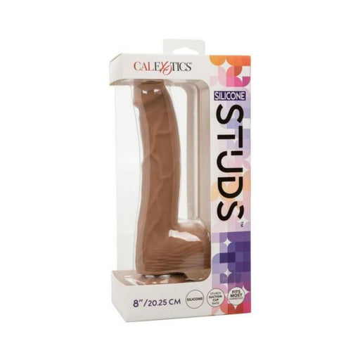 Silicone Studs 8in Brown - SexToy.com