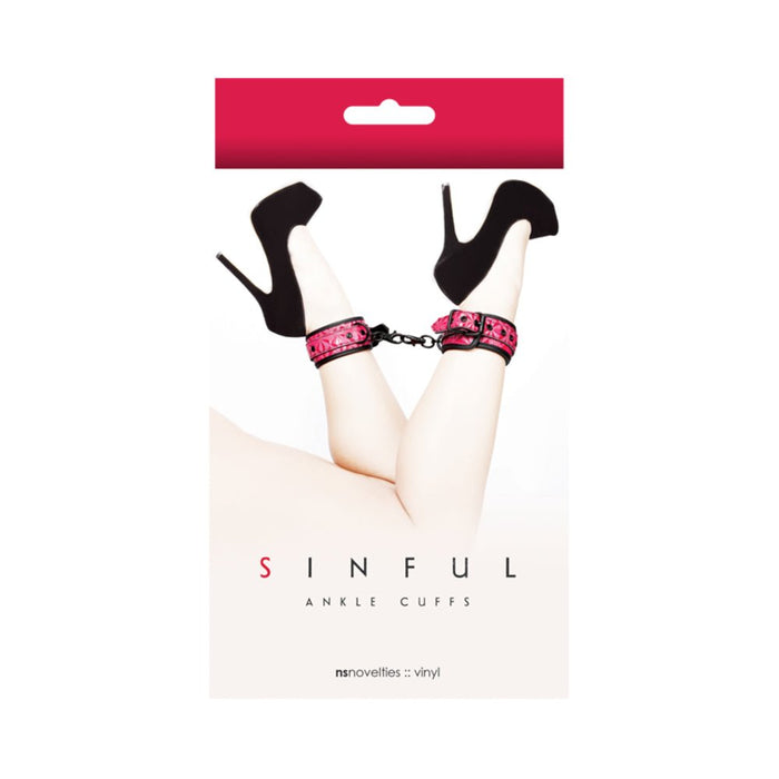 Sinful Ankle Cuffs Pink | SexToy.com