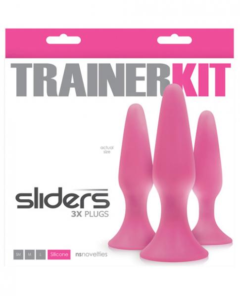 Sliders 3 Piece Trainer Kit Plugs Pink | SexToy.com