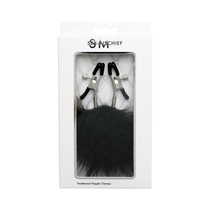 S&M Feathered Nipple Clamps | SexToy.com