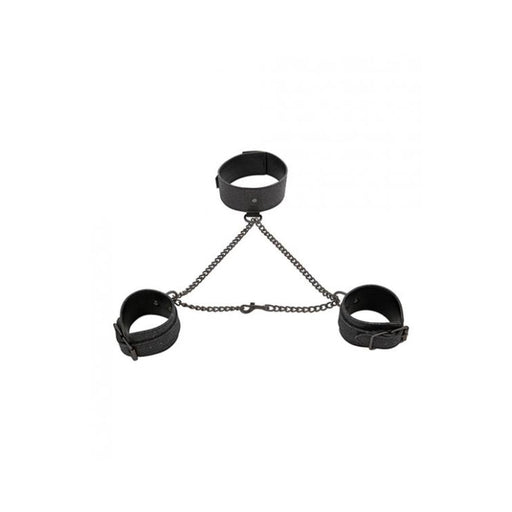 S&m Shadow Sparkle Collar And Cuff Set | SexToy.com