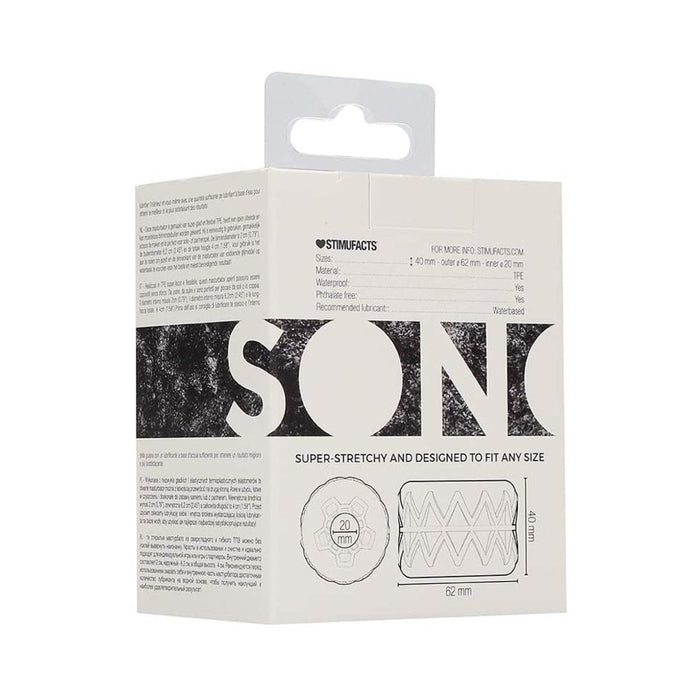 Sona N0. 92 - Reversible Textured Masturbator Clear | SexToy.com