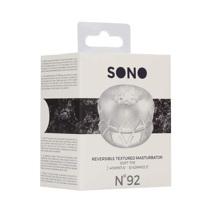 Sona N0. 92 - Reversible Textured Masturbator Clear | SexToy.com