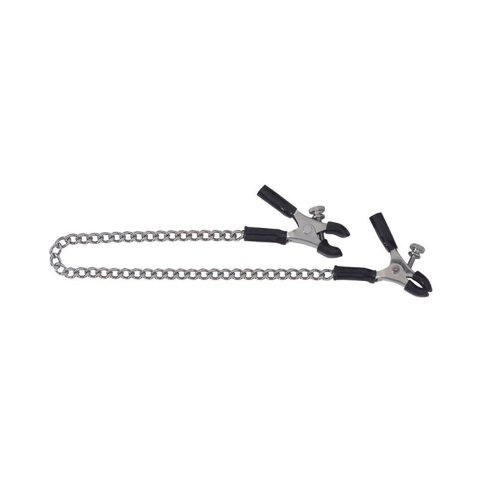 Spartacus Adjustable Nipple Clamps With Curved Chain | SexToy.com