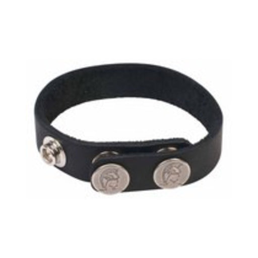 Spartacus Leather Cock Ring Nickel Free Snaps | SexToy.com
