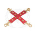 Spartacus Pu Hog Tie W/gold Hardware - Red - SexToy.com