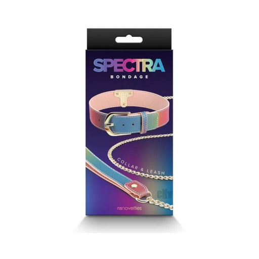 Spectra Bondage Collar&leash Rainbow | SexToy.com