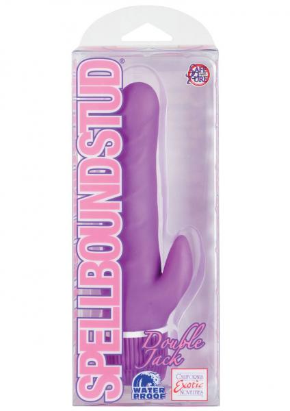 Spellbound Stud Double Jack Multispeed Waterproof Purple 4.75 Inch | SexToy.com