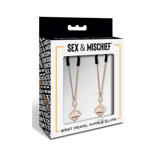 Sportsheets Sex & Mischief Brat Pearl Nipple Jewelry - SexToy.com