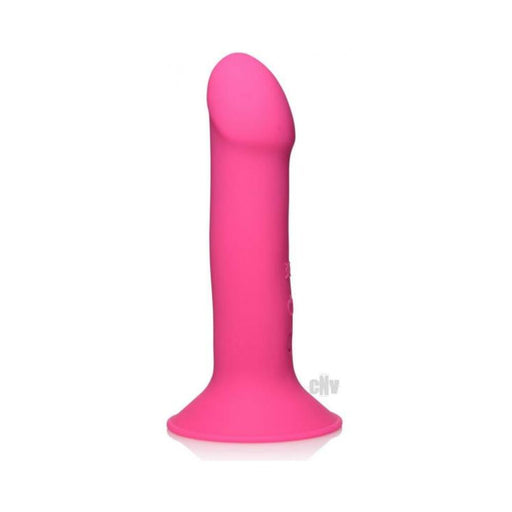 Squeeze It Vibe Phallic Dildo Pink - SexToy.com