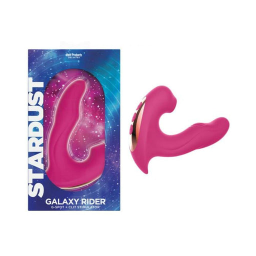 Stardust Galaxy Rider Suction Dual Stimulator Pink | SexToy.com