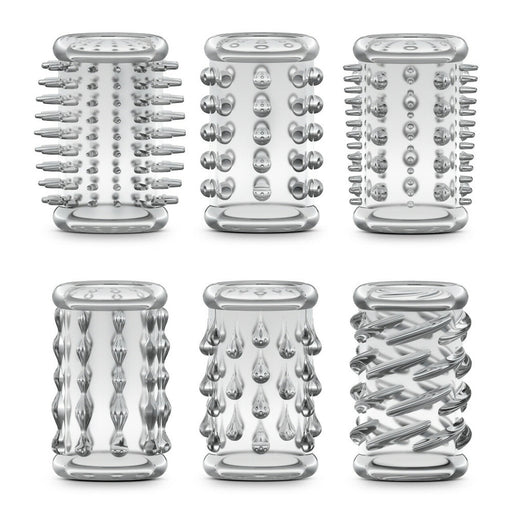 Stay Hard Cock Sleeve Kit Clear 6 Pack | SexToy.com