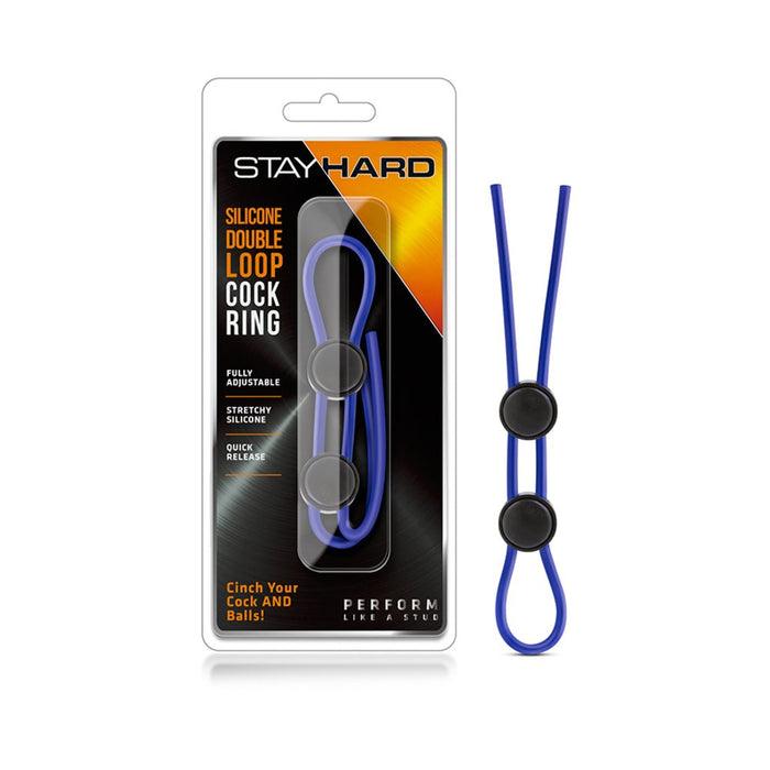 Stay Hard - Silicone Double Loop Cock Ring | SexToy.com
