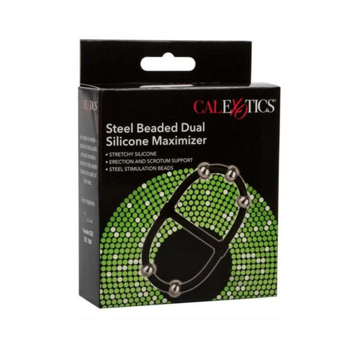 Steel Beaded Dual Silicone Maximizer - SexToy.com