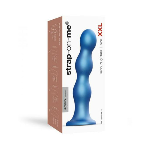 Strap-on-me Dildo Plug Balls Metallic Blue Xxl | SexToy.com