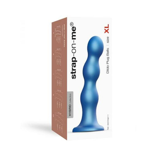Strap-on-me Dildo Plug Balls Xl Metallic Blue | SexToy.com