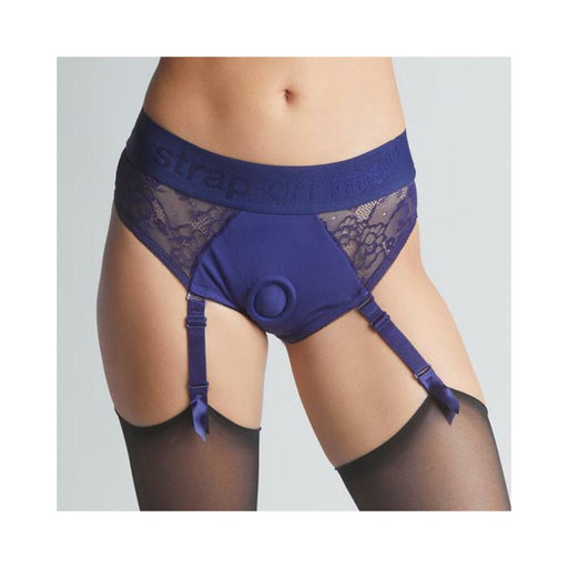 Strap On Me Diva Lingerie Harness Royal Blue Lg | SexToy.com