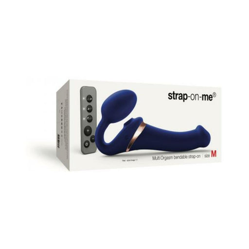Strap-on-me Multi Orgasm Bendable Strap-on Medium Night Blue | SexToy.com