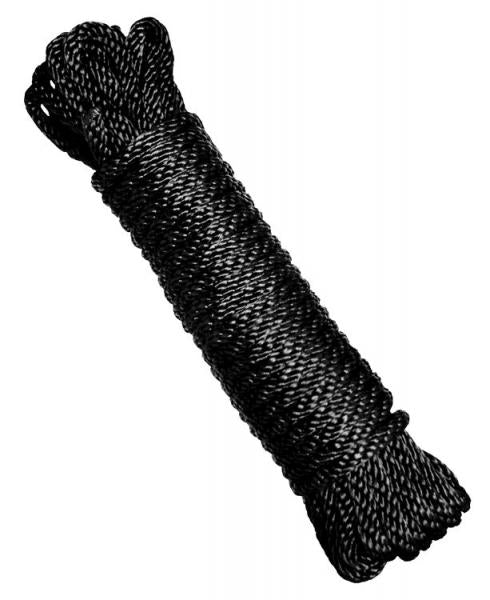 Strict Bondage Rope 30 feet Black Nylon | SexToy.com